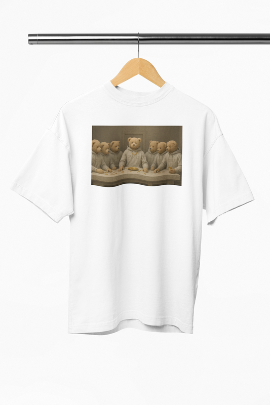 Last supper bear t-shirt