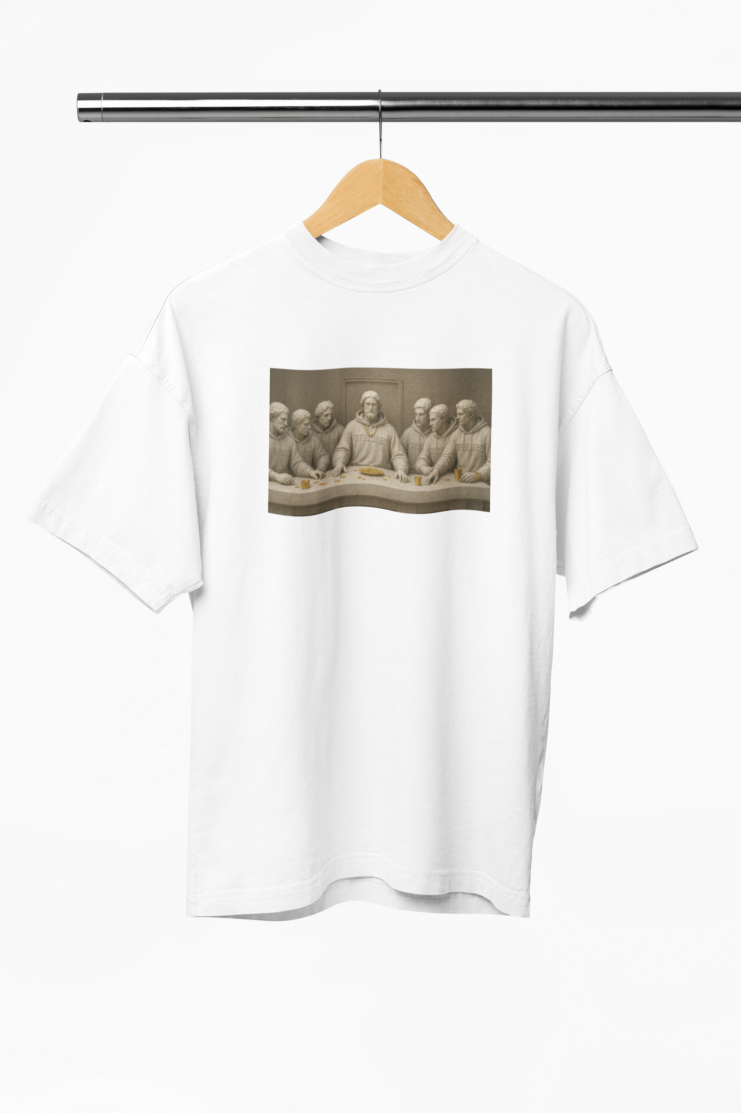 Last supper marble statue t-shirt