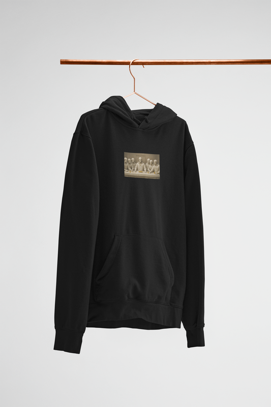 last supper marble statue hoodie